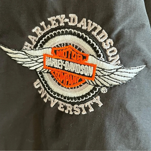 Harley Davidson University North end bomber fleece zip up jacket Size 3X - Picture 5 of 6